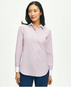 Brooks Brothers X Thomas Mason® Luxury Shirt in Cotton Dobby with Lurex®