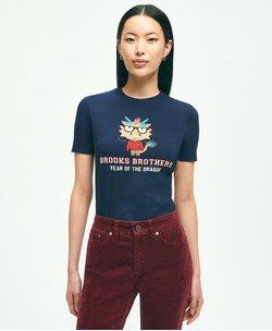 Women's Cotton Lunar New Year Graphic T-Shirt