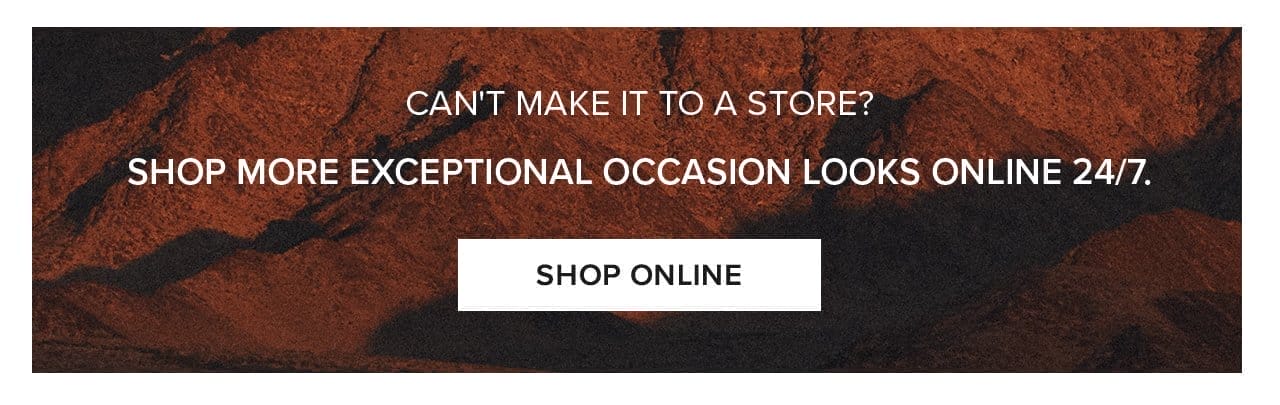 Can't Make It To A Store? Shop More Exceptional Occasion Looks Online 24/7 Shop Online