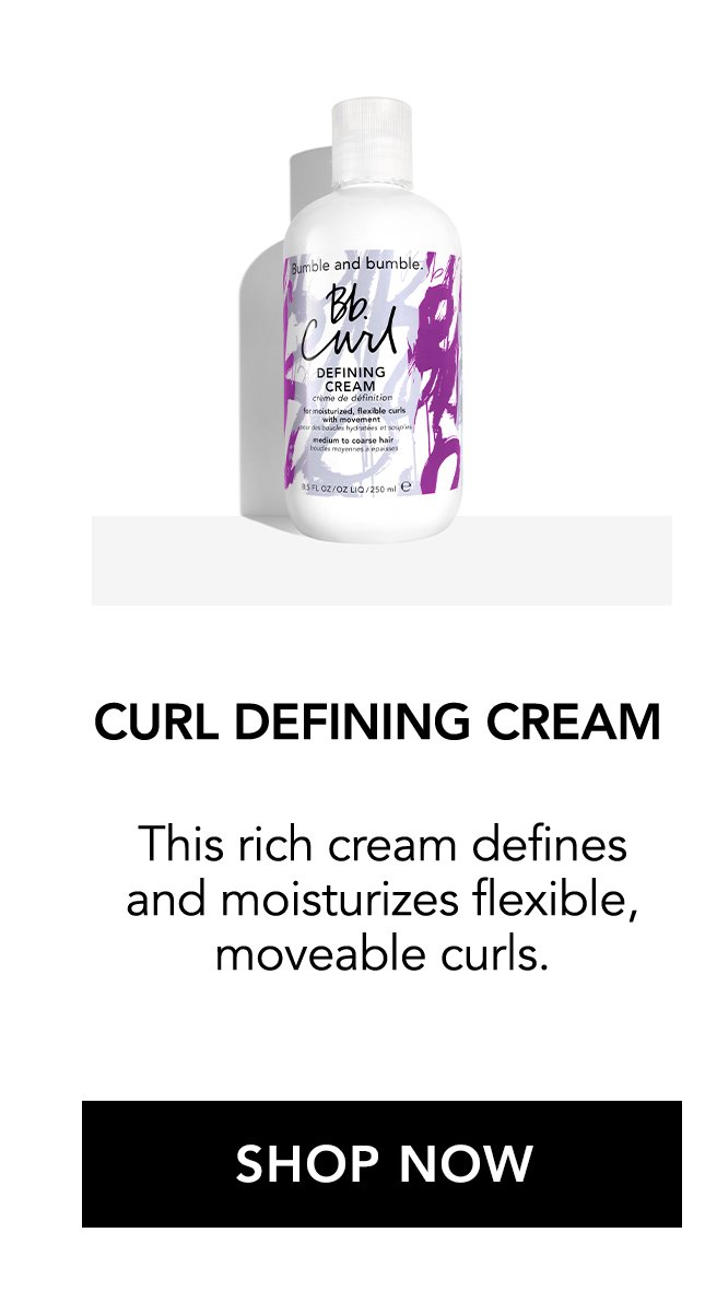 CURL DEFINING CREAM | This rich cream defines and moisturizes flexible, moveable curls. | SHOP NOW