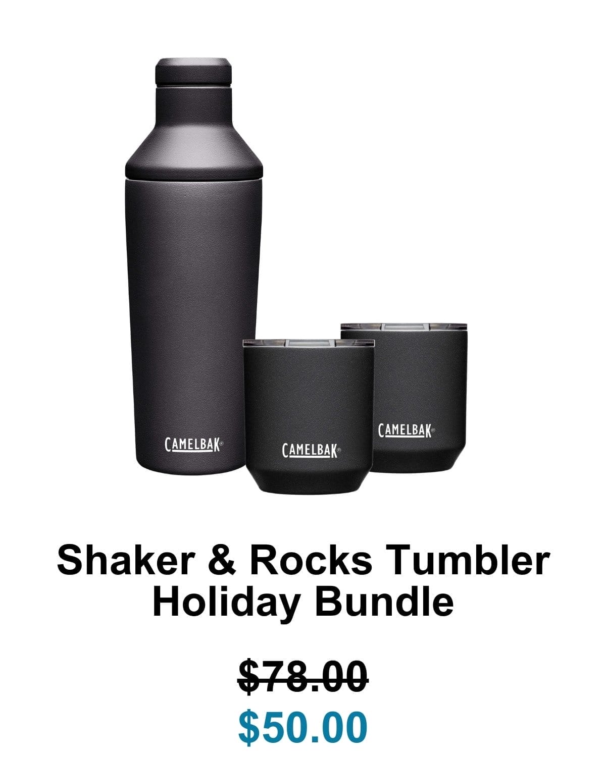 Horizon Leak-Proof 20oz Cocktail Shaker & 10oz Rocks Tumbler Limited Edition Gift Set