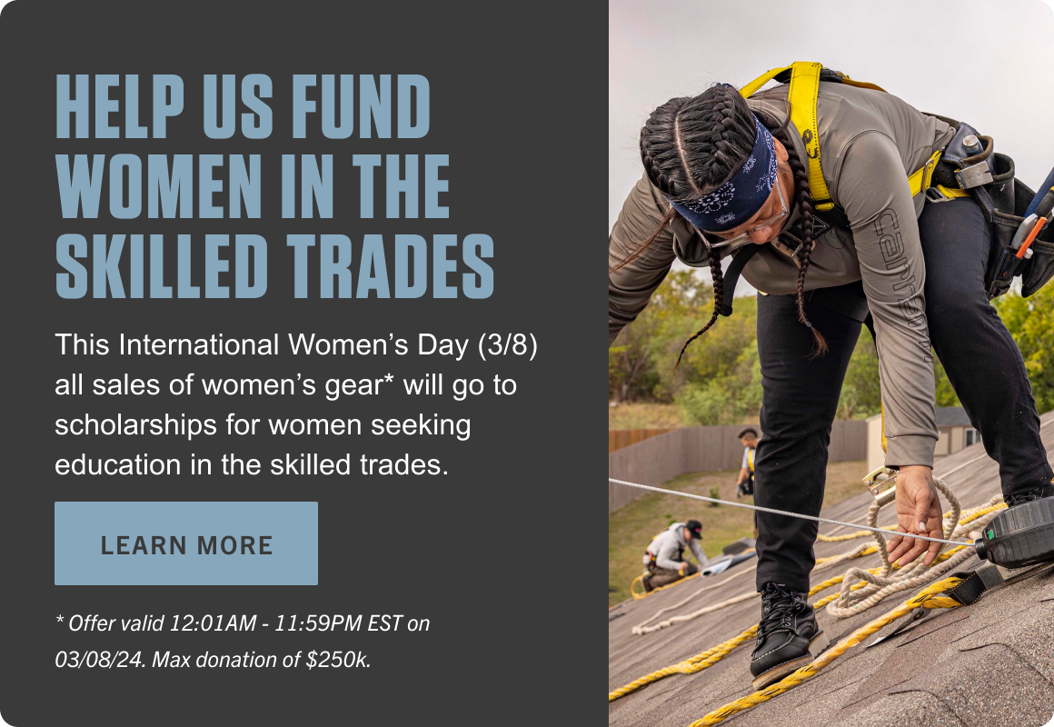 HELP US FUND WOMEN IN THE SKILLED TRADES