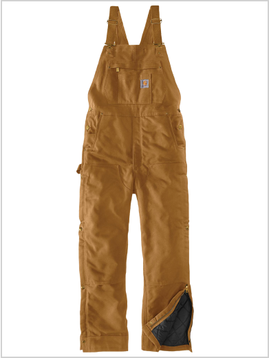 FIRM DUCK INSULATED BIB OVERALL