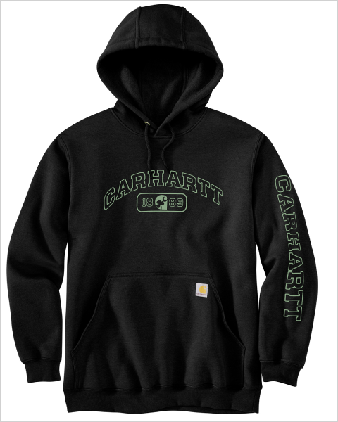 MIDWEIGHT HOODED SHAMROCK GRAPHIC SWEATSHIRT