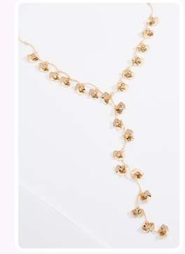 Shop Gold petal necklace set