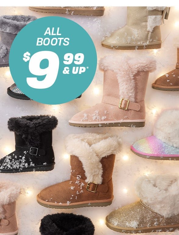 \\$9.99 & Up All Boots