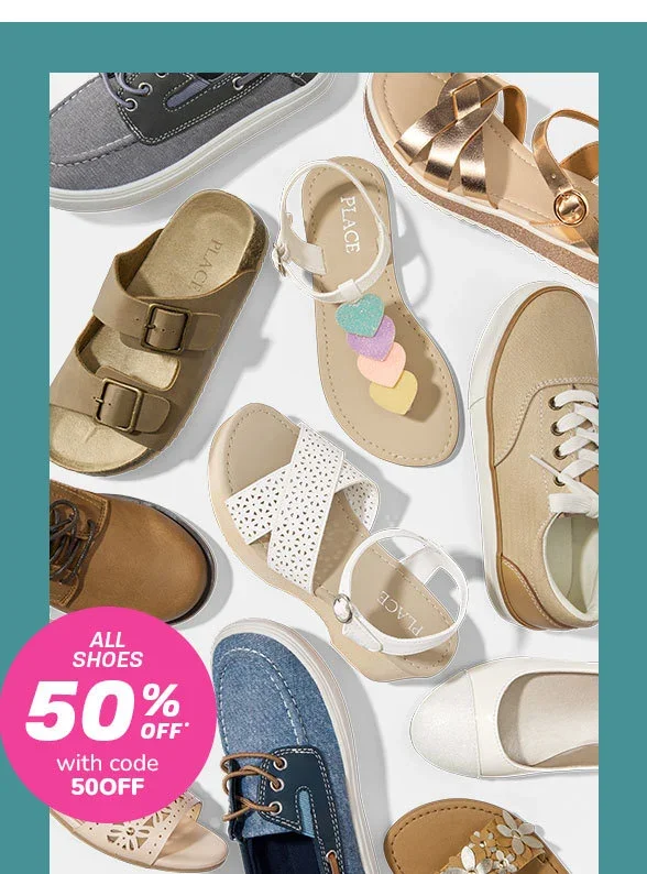 50% off All Shoes