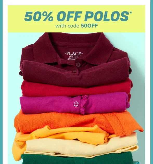 50% off All Polos