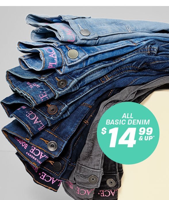 \\$14.99 & Up All Basic Denim