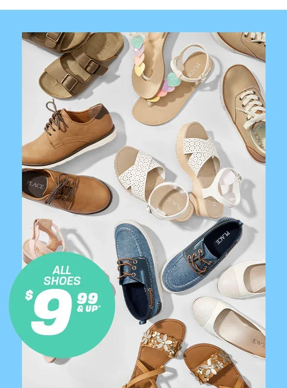 \\$9.99 & up All Shoes