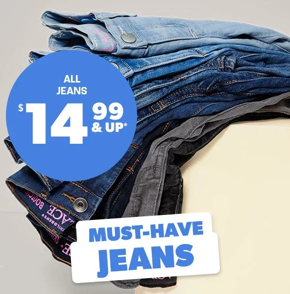 \\$14.99 & Up All Jeans