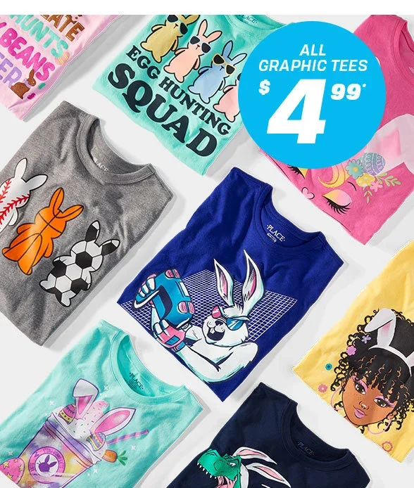 \\$4.99 All Graphic Tees 