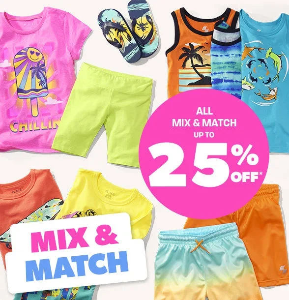 Up to 25% off All Mix & Match