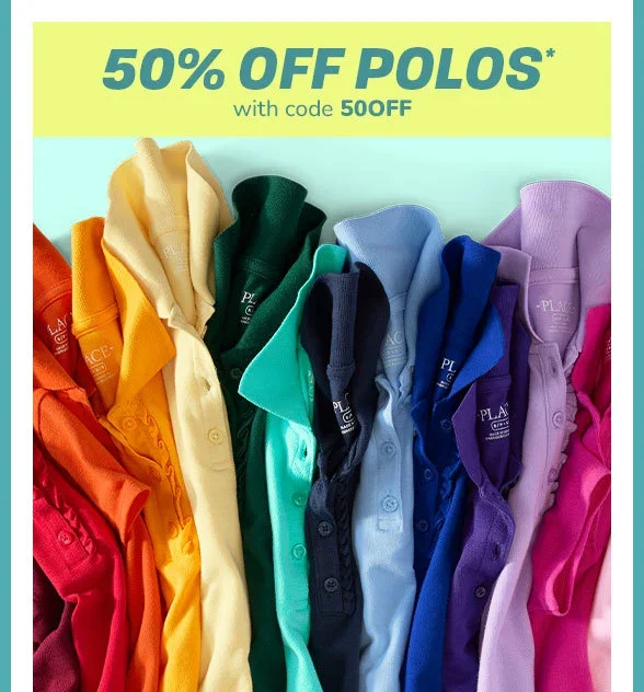 50% off All Polos