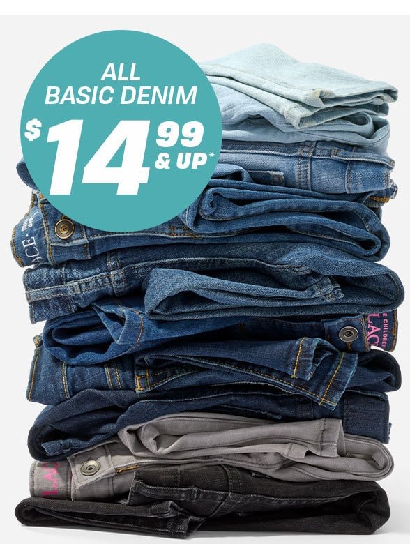 \\$14.99 & Up All Basic Denim