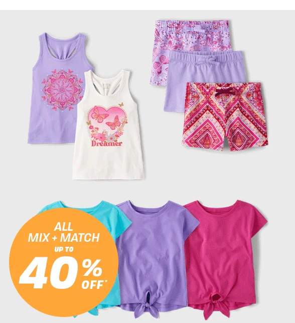 Up to 40% off All Mix & Match