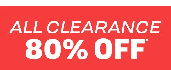 80% off All Clearance