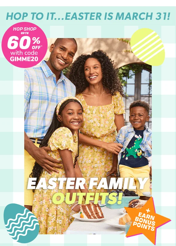 Up to 60% off All Easter