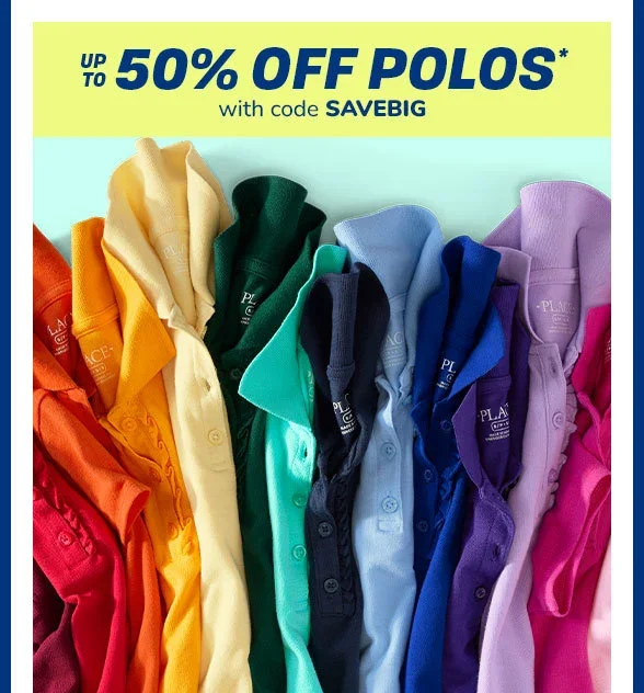 Up to 50% off All Polos