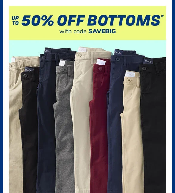 Up to 50% off All Uniform Bottoms