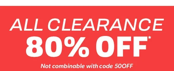 80% off All Clearance