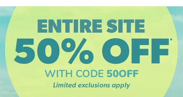 50% off Entire Site