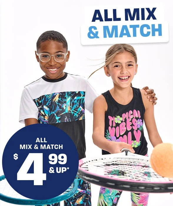 \\$4.99 & Up All Mix & Match