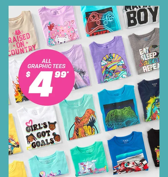 \\$4.99 All Graphic Tees 