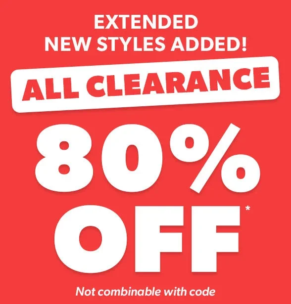 80% off All Clearance