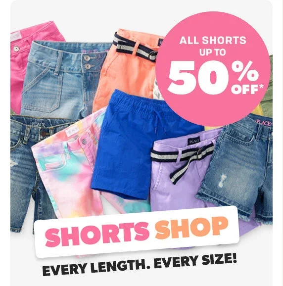 Up to 50% off All Shorts