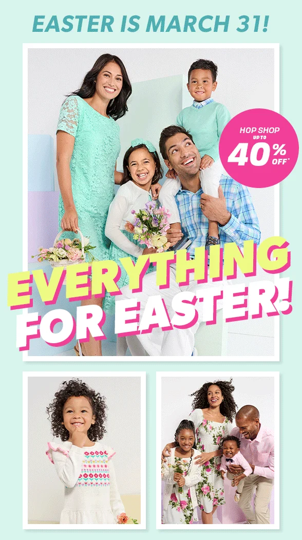 Up to 40% off All Easter