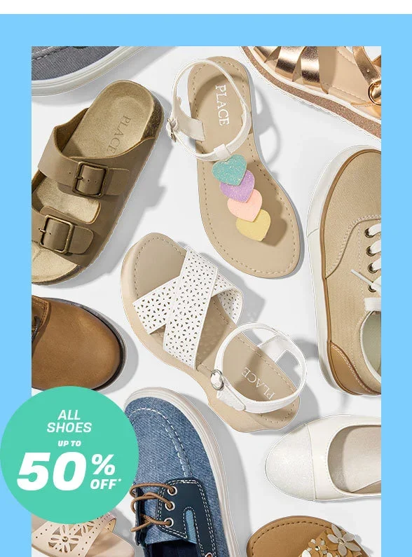 Up to 50% off All Shoes