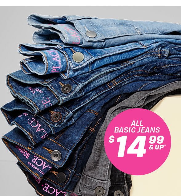 \\$14.99 & Up All Basic Jeans