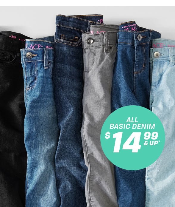 \\$14.99 & Up All Basic Denim