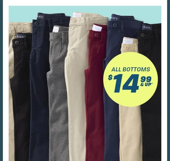 \\$14.99 & up All Uniform Bottoms