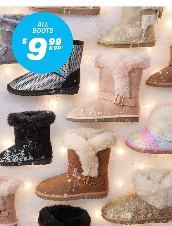 \\$9.99 & up All Boots