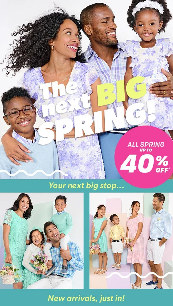 Up to 40% off All Spring