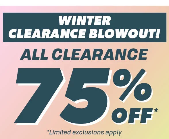 All Clearance 75% off