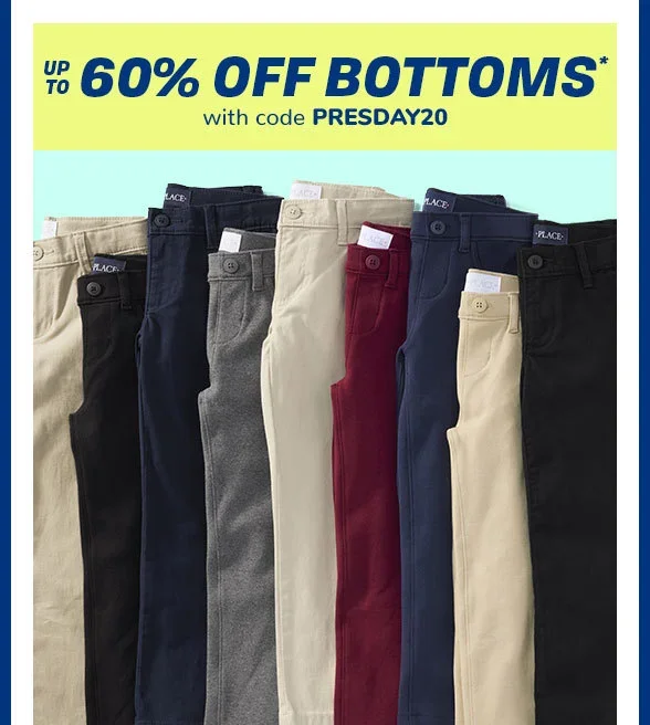 Up to 60% off All Uniform Bottoms