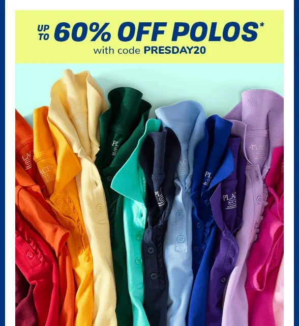 Up to 60% off All Polos