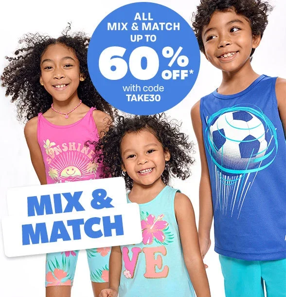 Up to 60% off All Mix & Match