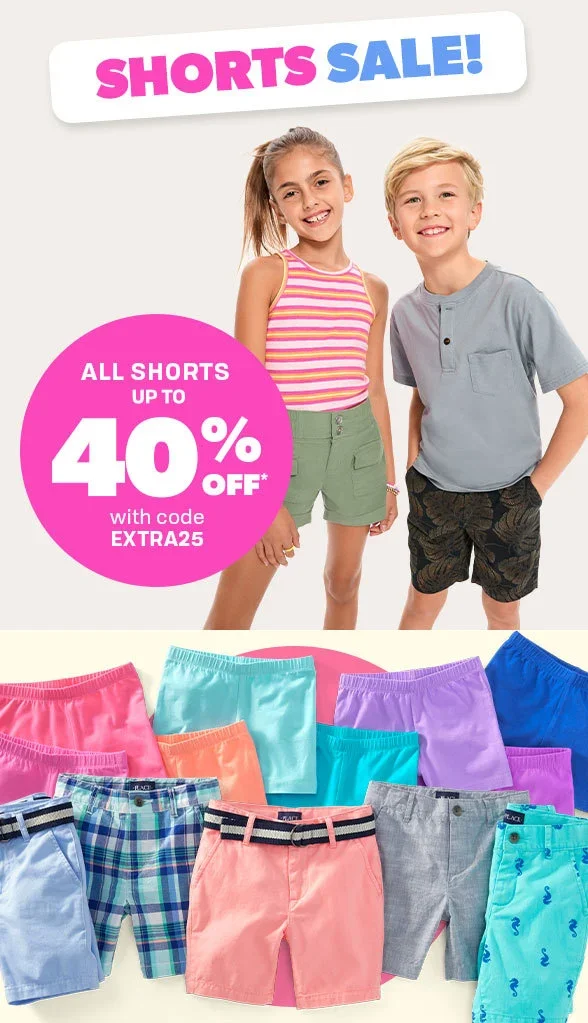 Up to 40% off All Shorts