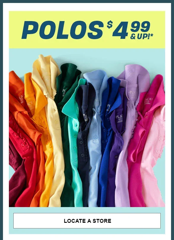 \\$4.99 & Up All Polos