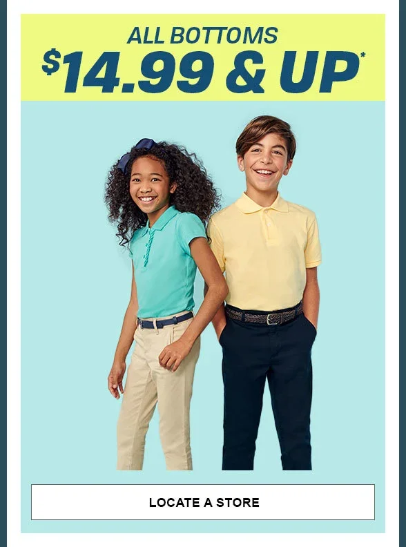 \\$14.99 & up All Uniform Bottoms