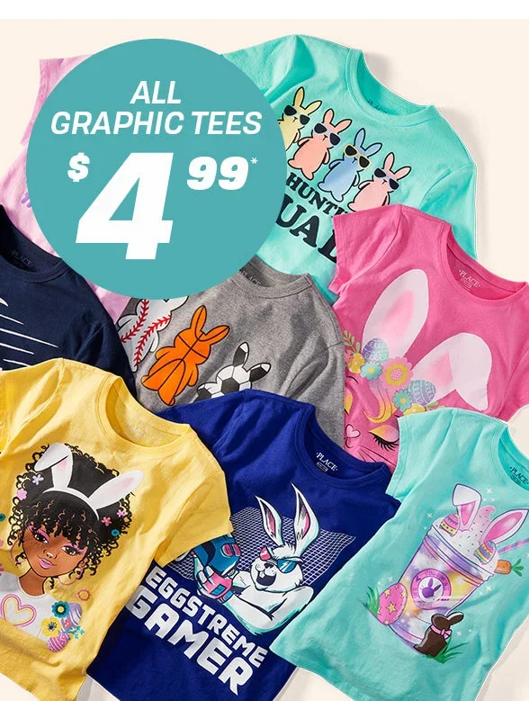 \\$4.99 All Graphic Tees 