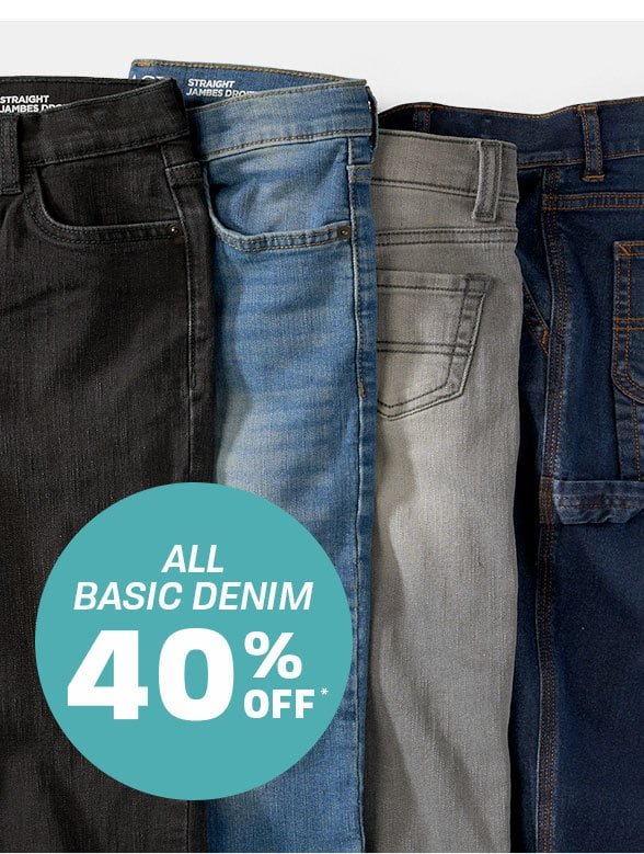 40% off All Basic Denim