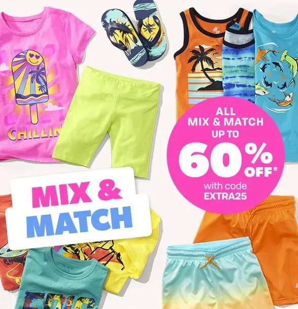 Up to 60% off All Mix & Match