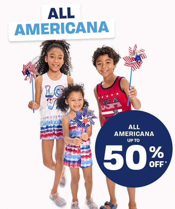 Up to 50% off All Americana