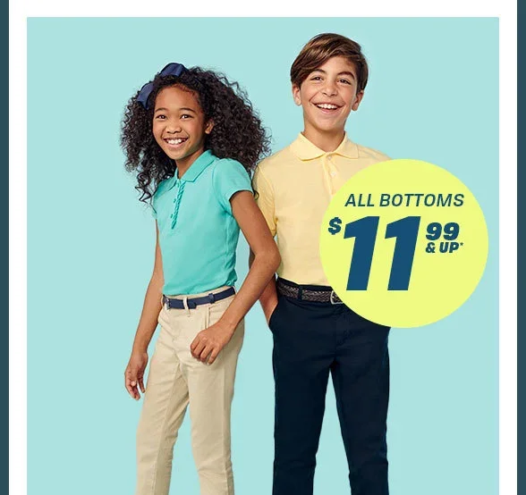 \\$11.99 & Up All Uniform Bottoms