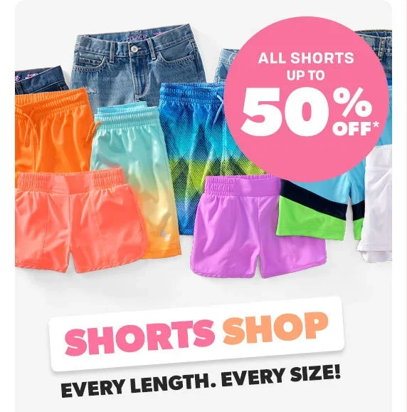 Up to 50% off All Shorts